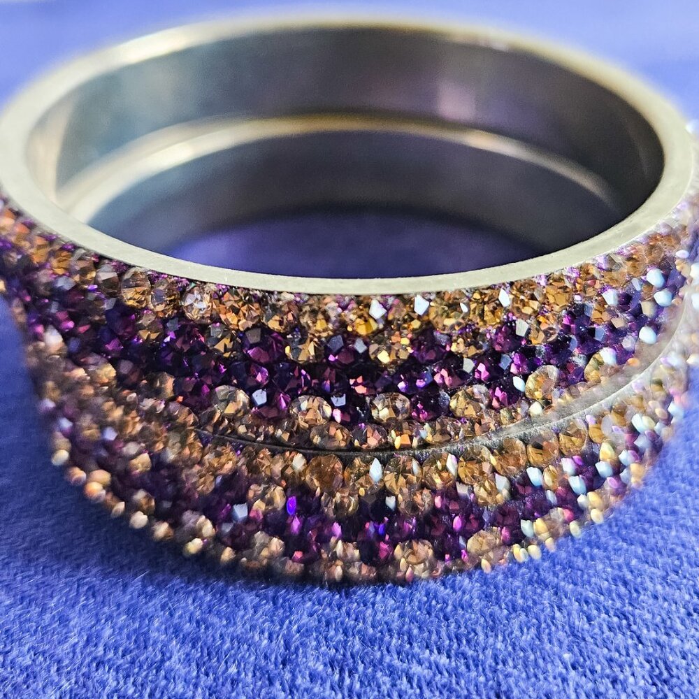 Purple Gold Bangles - Picture 7 of 8